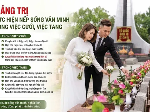 Quảng Trị: Khuyến khích đặt hoa tri ân liệt sĩ, làm từ thiện ở ngày cưới