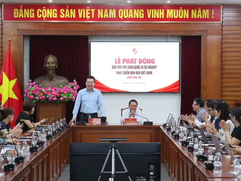 Giải Báo chí toàn quốc “Vì sự nghiệp phát triển Văn hóa Việt Nam” lần thứ Tư nhận tác phẩm đến 5/9