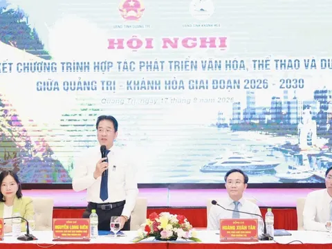 Khánh Hòa – Quảng Trị tăng cường liên kết phát triển văn hóa, thể thao và du lịch giai đoạn 2026-2030