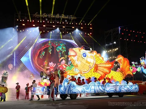 Tuyên Quang: Rực sáng đêm khai mạc Lễ hội Thành Tuyên 2026 – “Lung linh đêm hội trăng rằm”